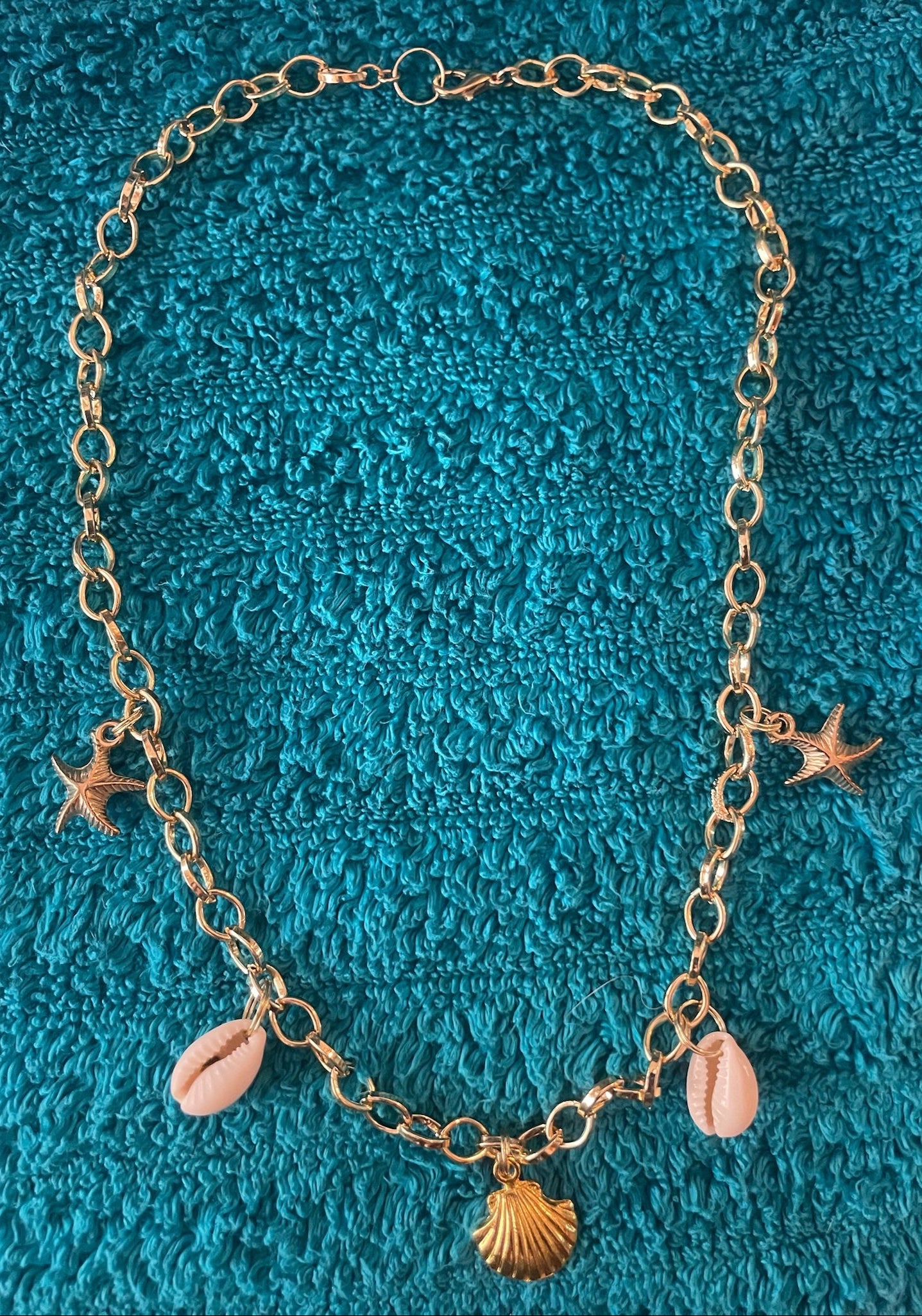 Sea Shells + Stars Charm Necklace