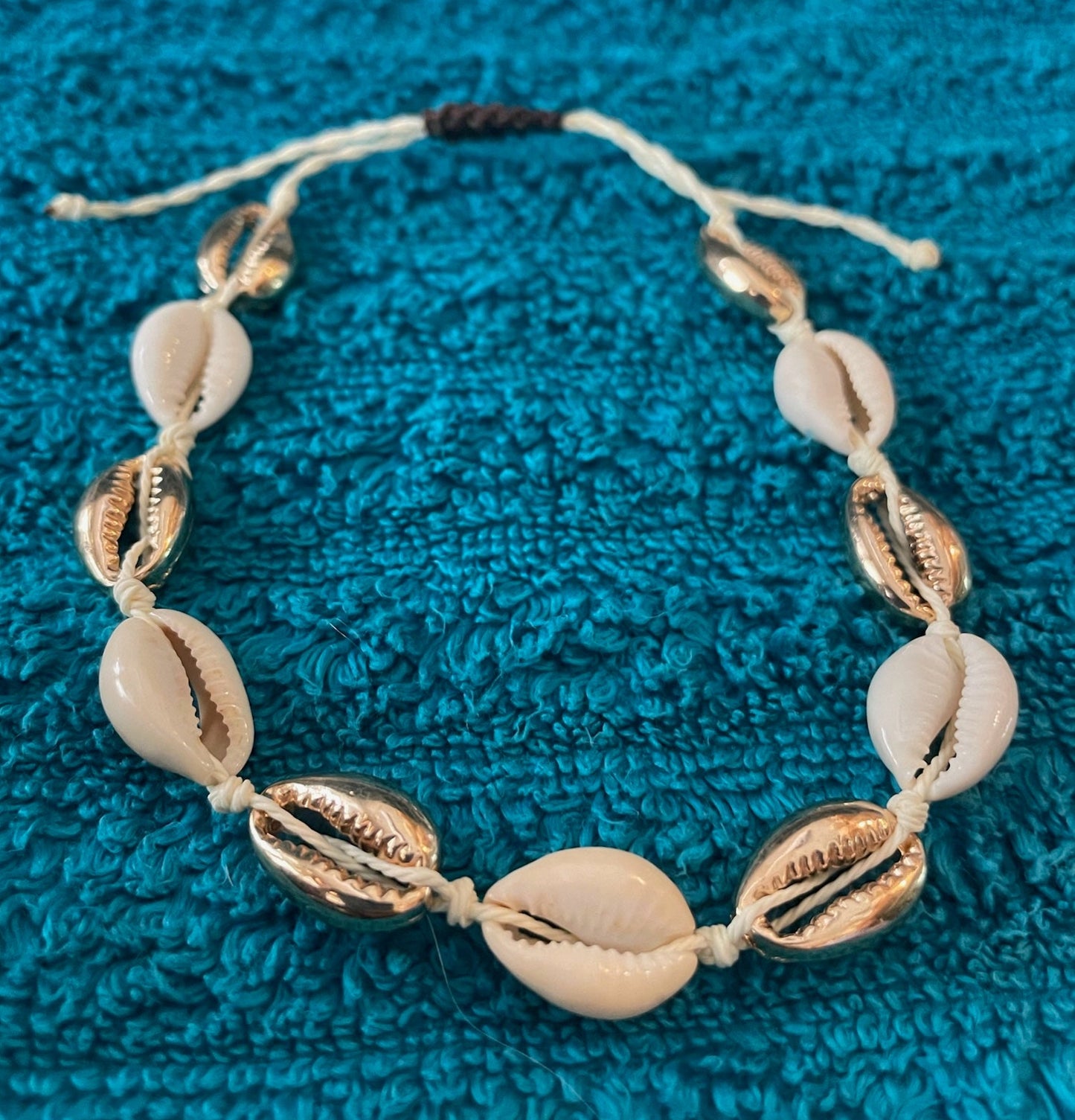 Gold + Regular Cowrie Shell Anklet