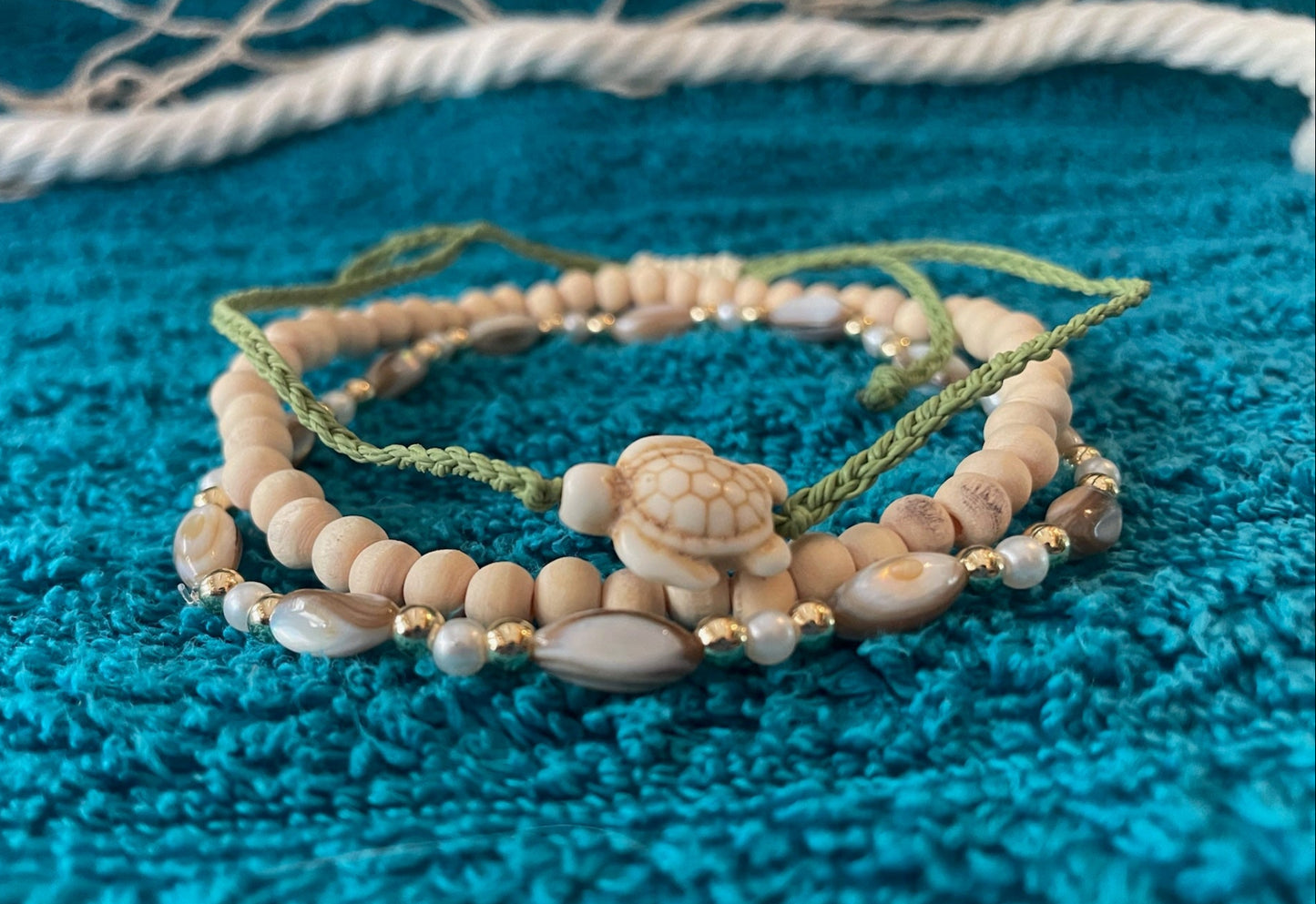 Turtles in the Sand Anklet Set
