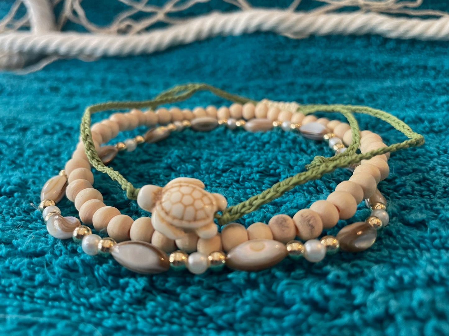 Turtles in the Sand Anklet Set