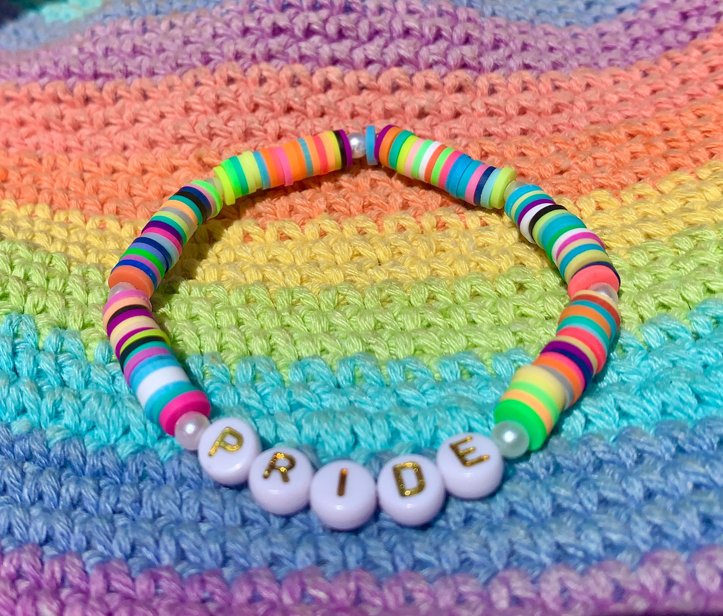 PRIDE Rainbow Heishi Bracelet