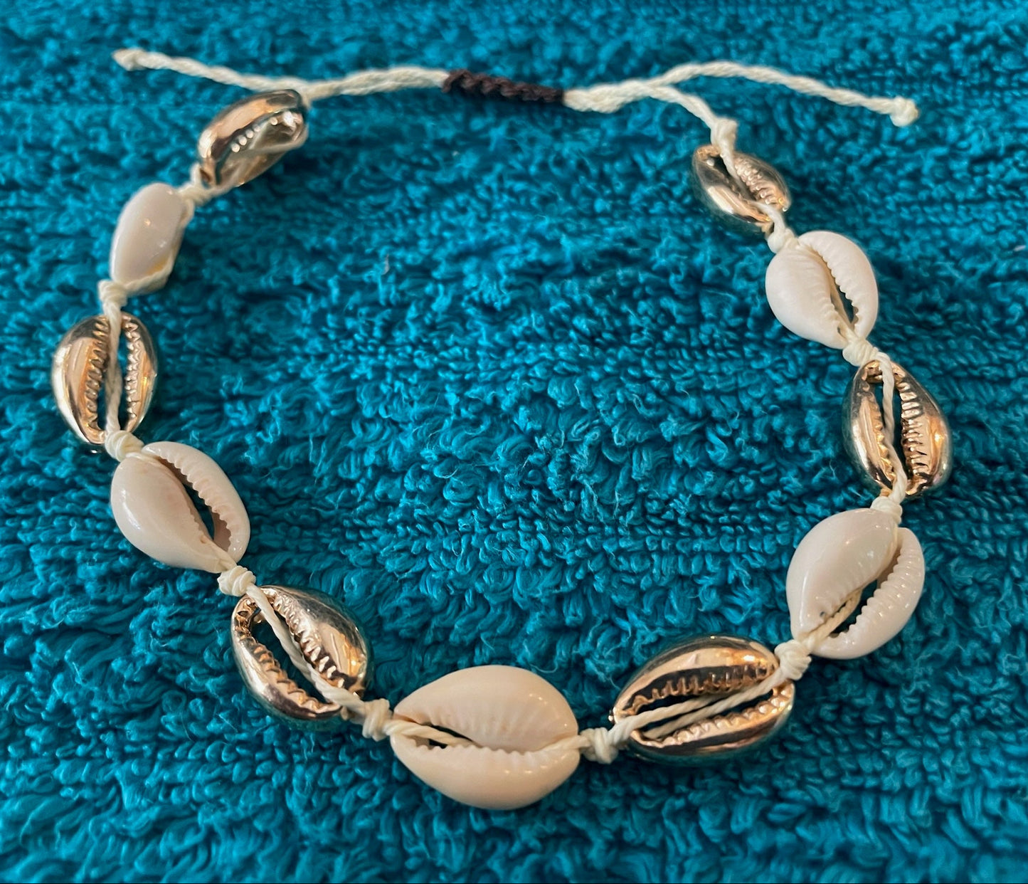 Gold + Regular Cowrie Shell Anklet