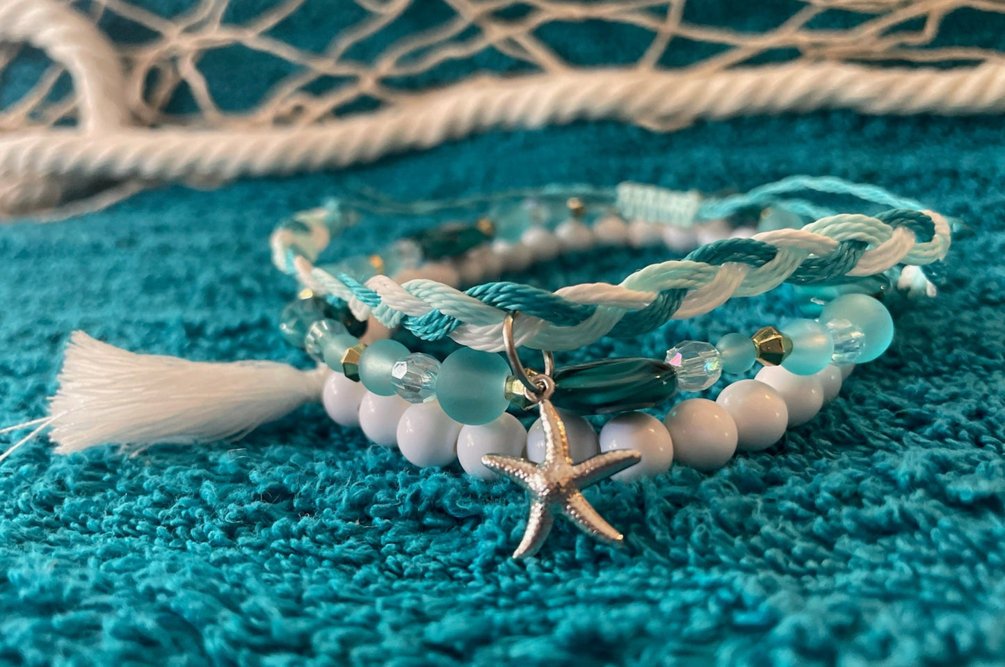 Starfish Soiree 3-Piece Anklet Set