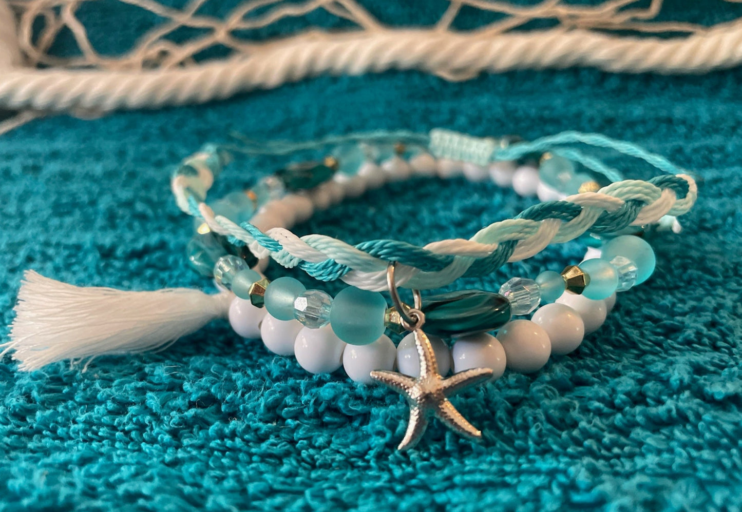 Starfish Soiree 3-Piece Anklet Set