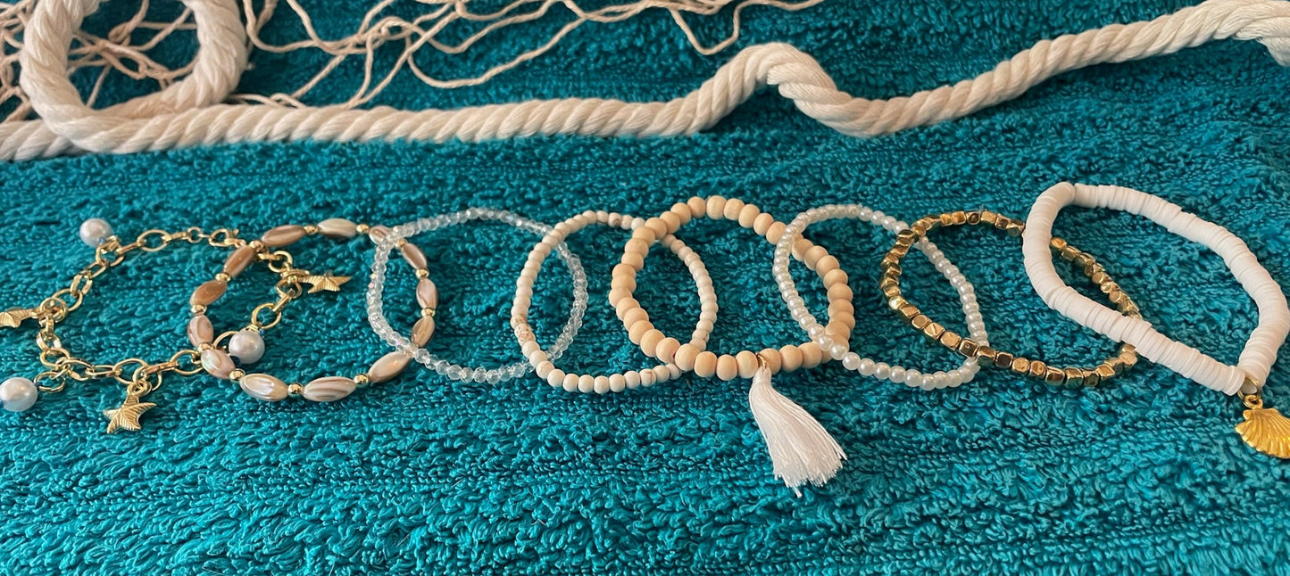 Sparkling Sands Stackable Bracelet Set