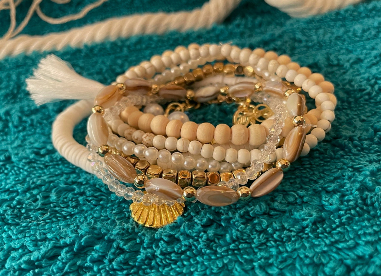 Sparkling Sands Stackable Bracelet Set