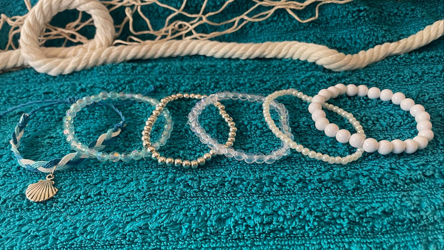 Coastal Charm Stackable Bracelet Set