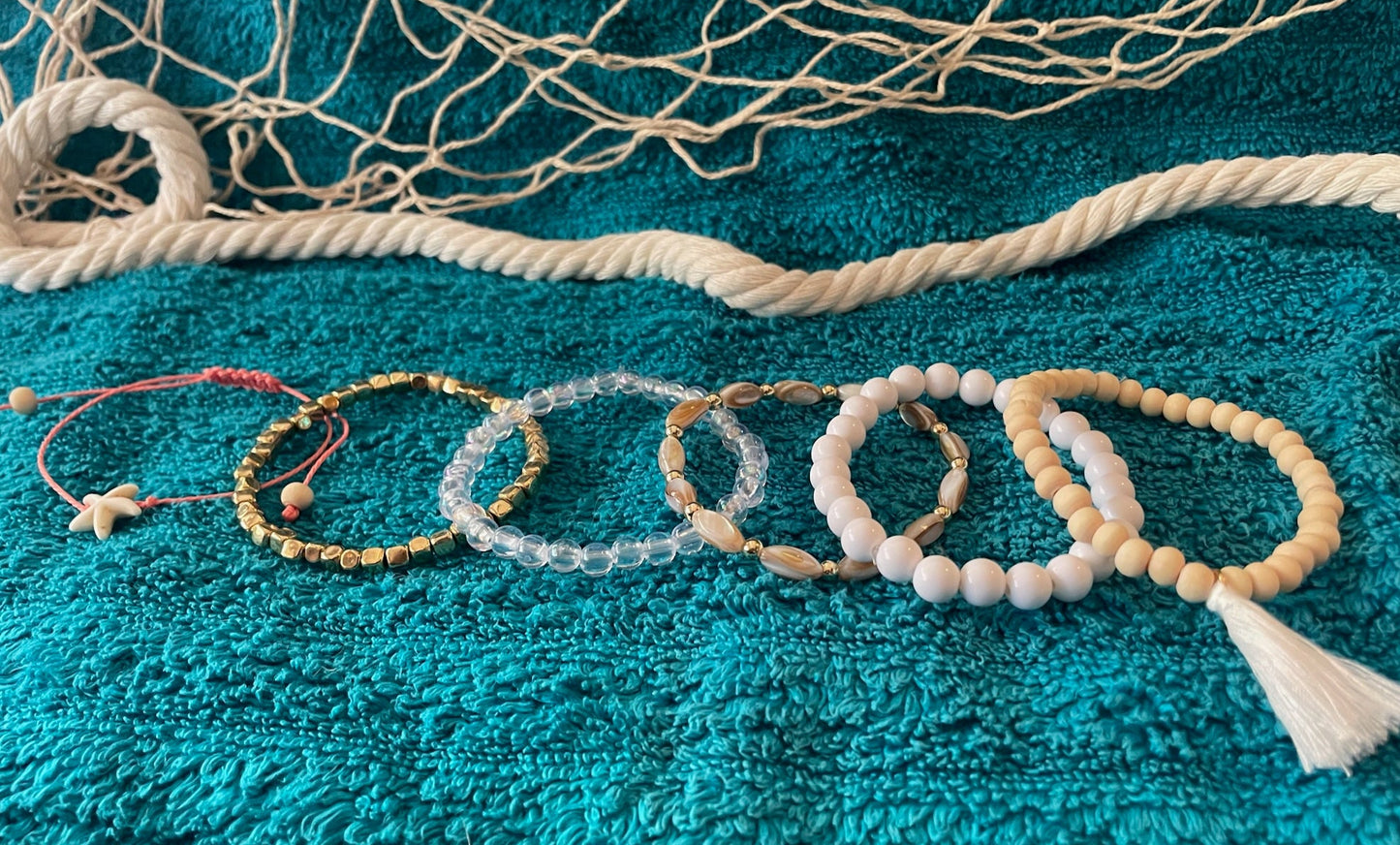 Single Starfish Stackable Bracelet Set