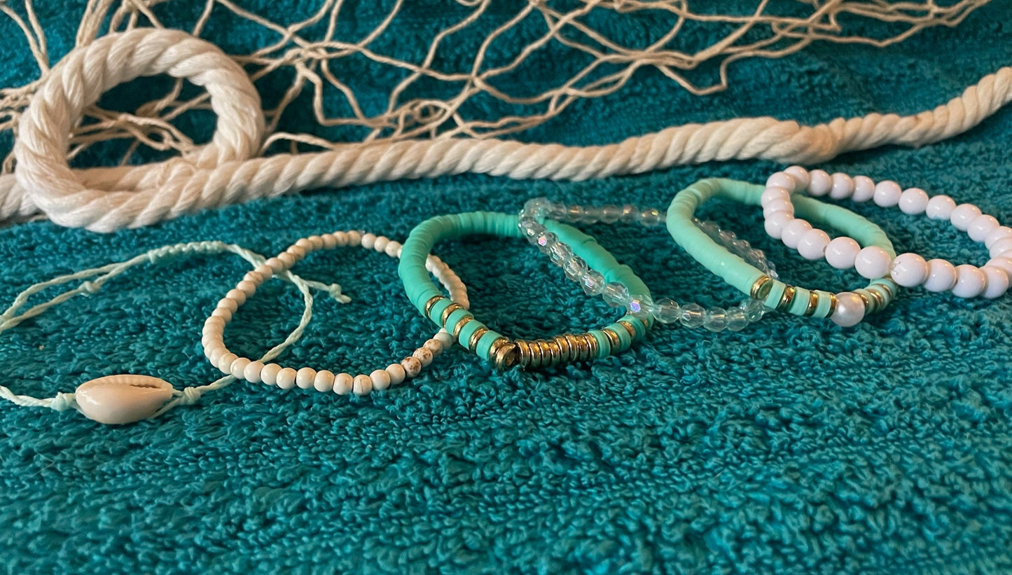 Seaside Style Stackable Bracelet Set
