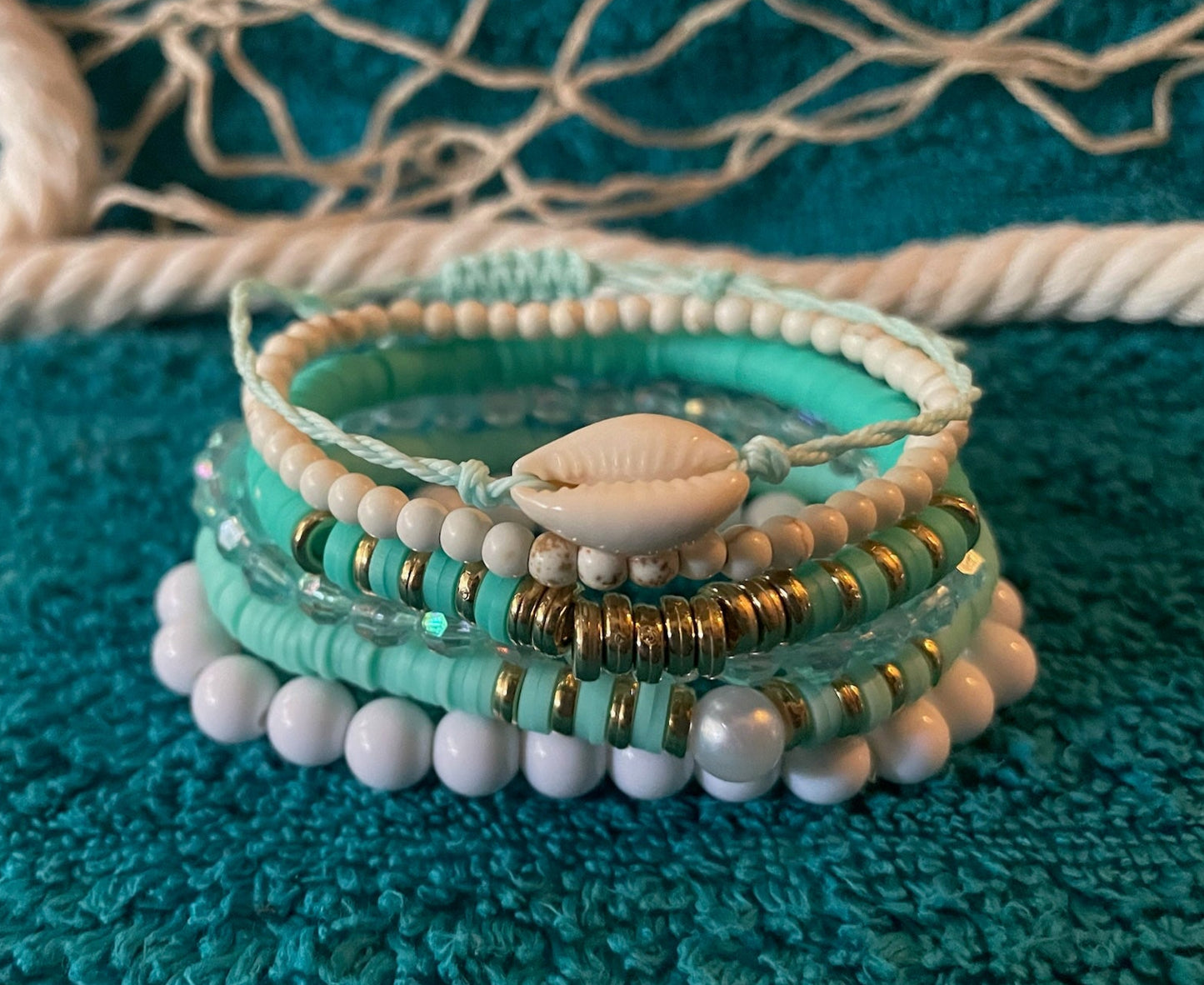 Seaside Style Stackable Bracelet Set