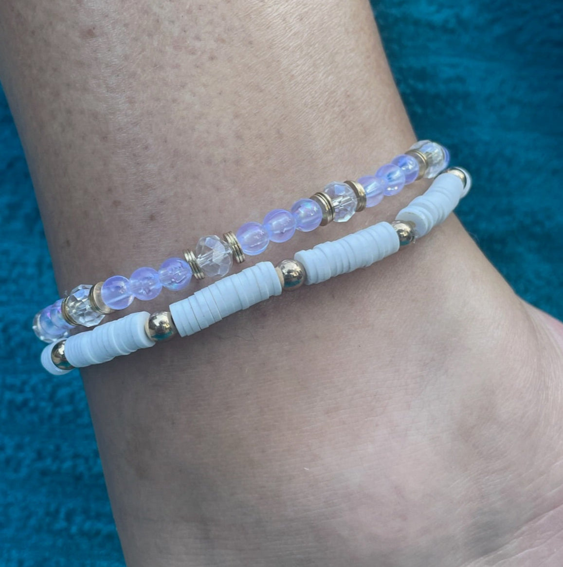 Island Gold 2-Piece Anklet Set