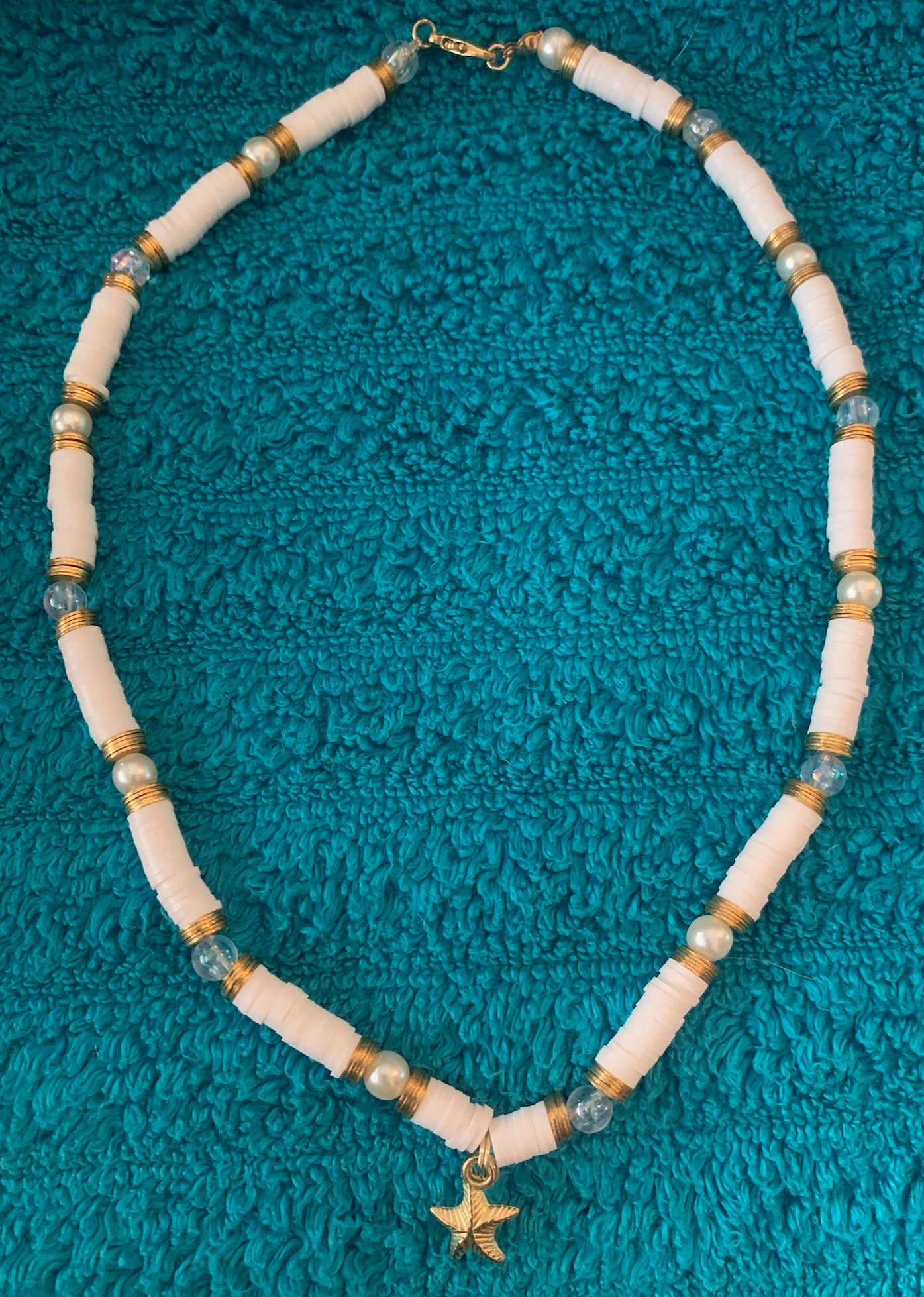 Heishi Bead Starfish Necklace