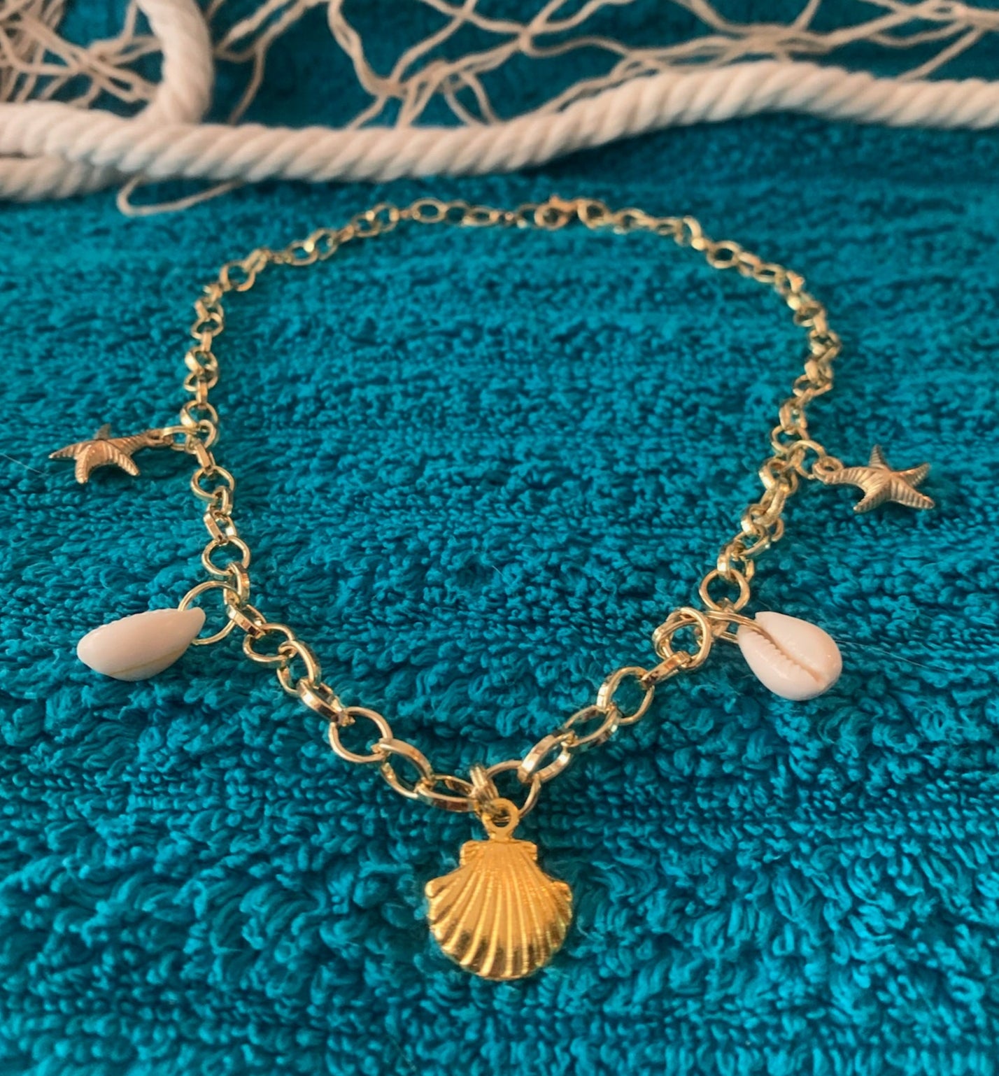 Sea Shells + Stars Charm Necklace
