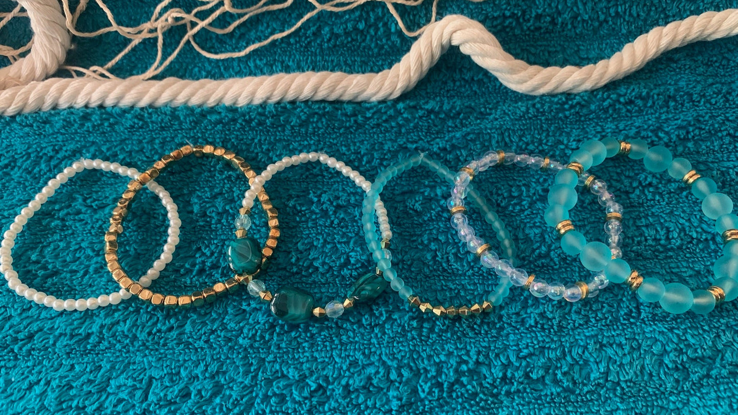 Ocean Treasure Stackable Bracelet Set
