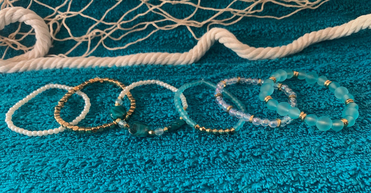 Ocean Treasure Stackable Bracelet Set