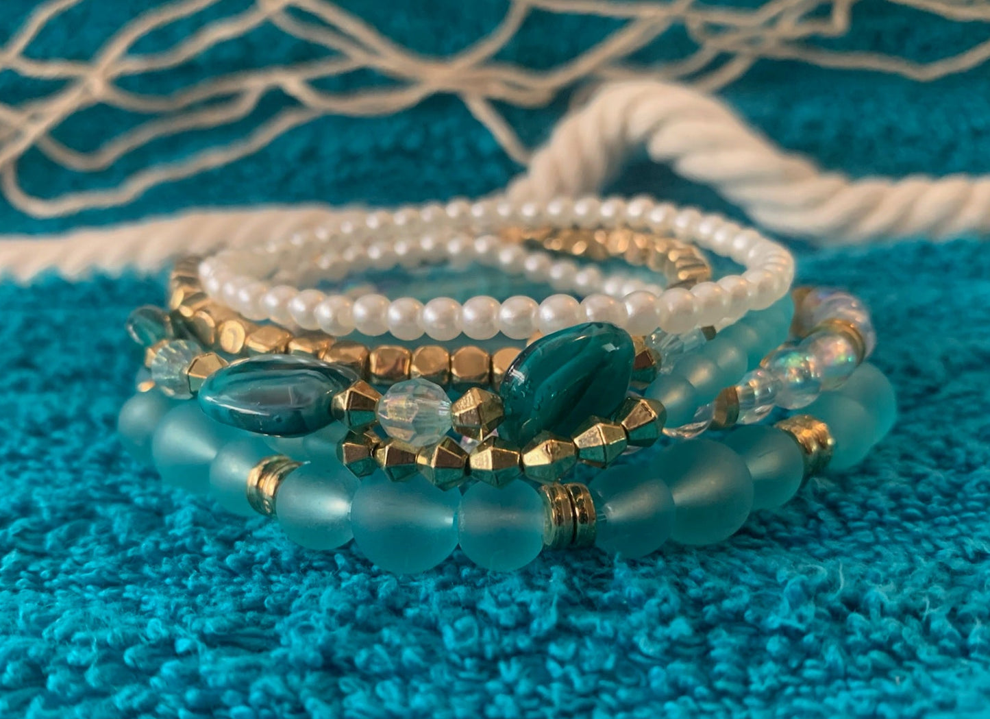 Ocean Treasure Stackable Bracelet Set