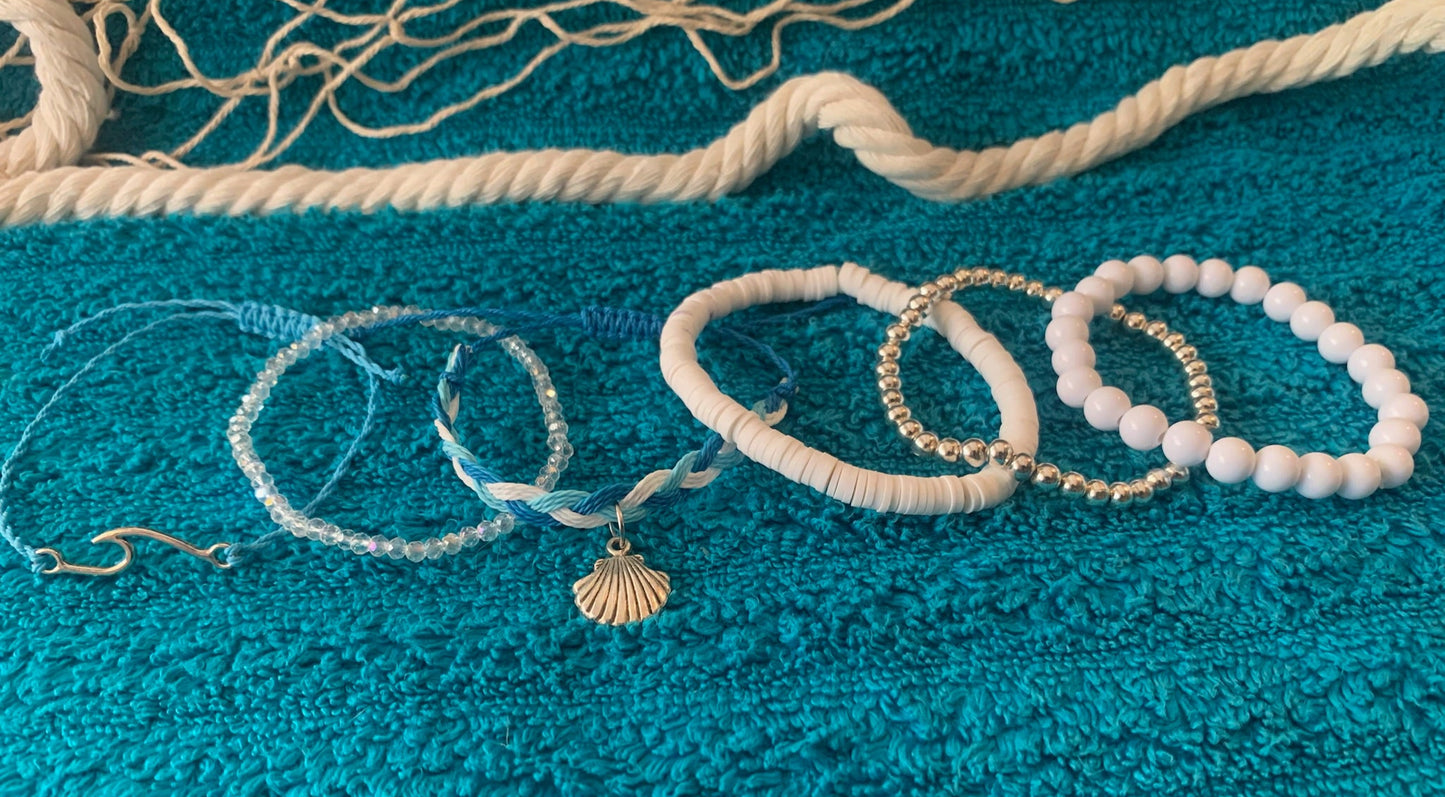 Silver Surfer Stackable Bracelet Set
