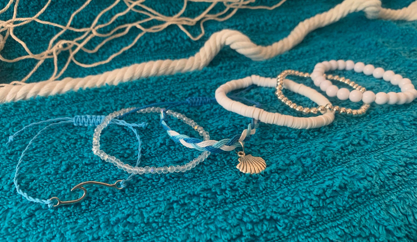 Silver Surfer Stackable Bracelet Set