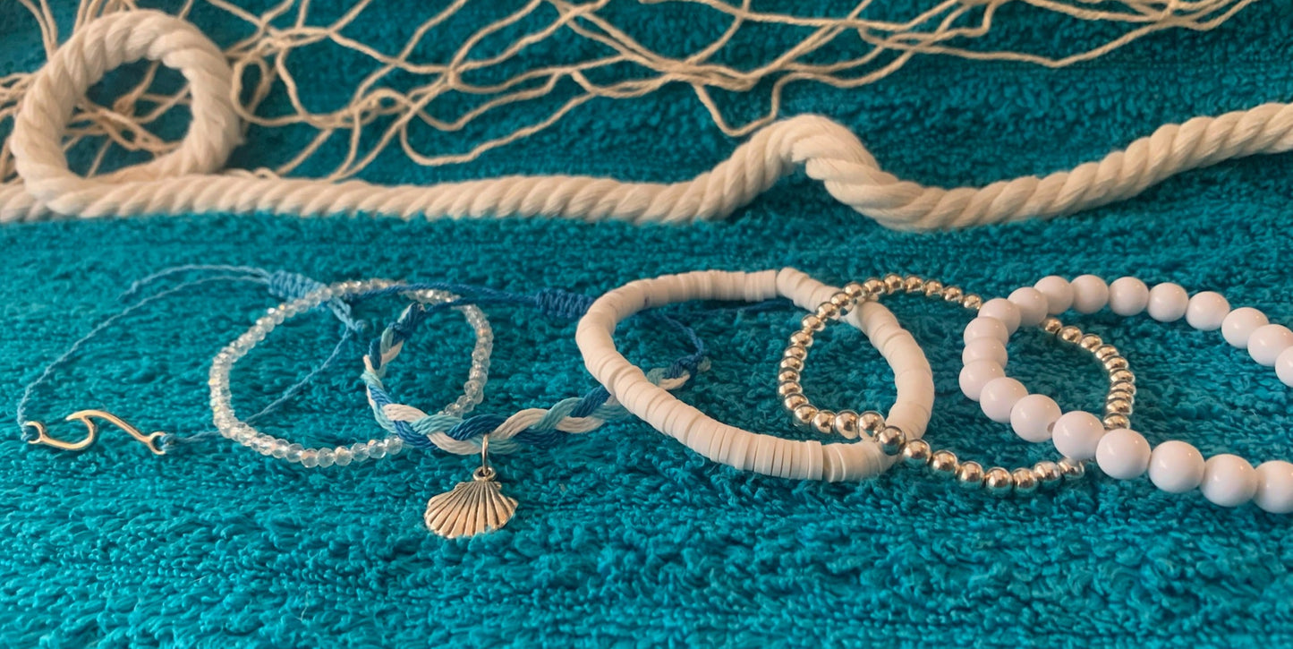 Silver Surfer Stackable Bracelet Set