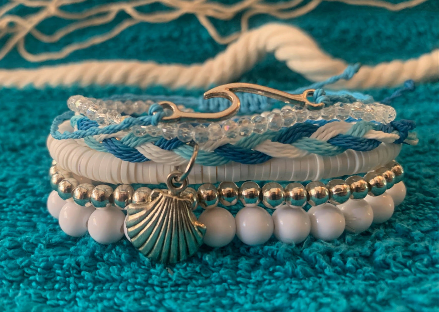 Silver Surfer Stackable Bracelet Set