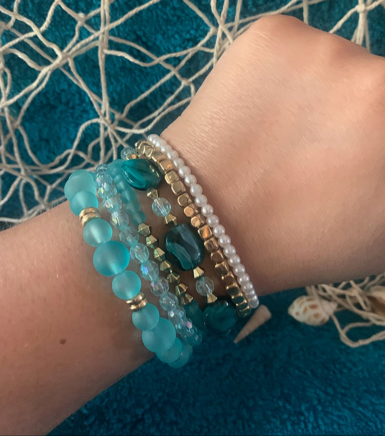 Ocean Treasure Stackable Bracelet Set