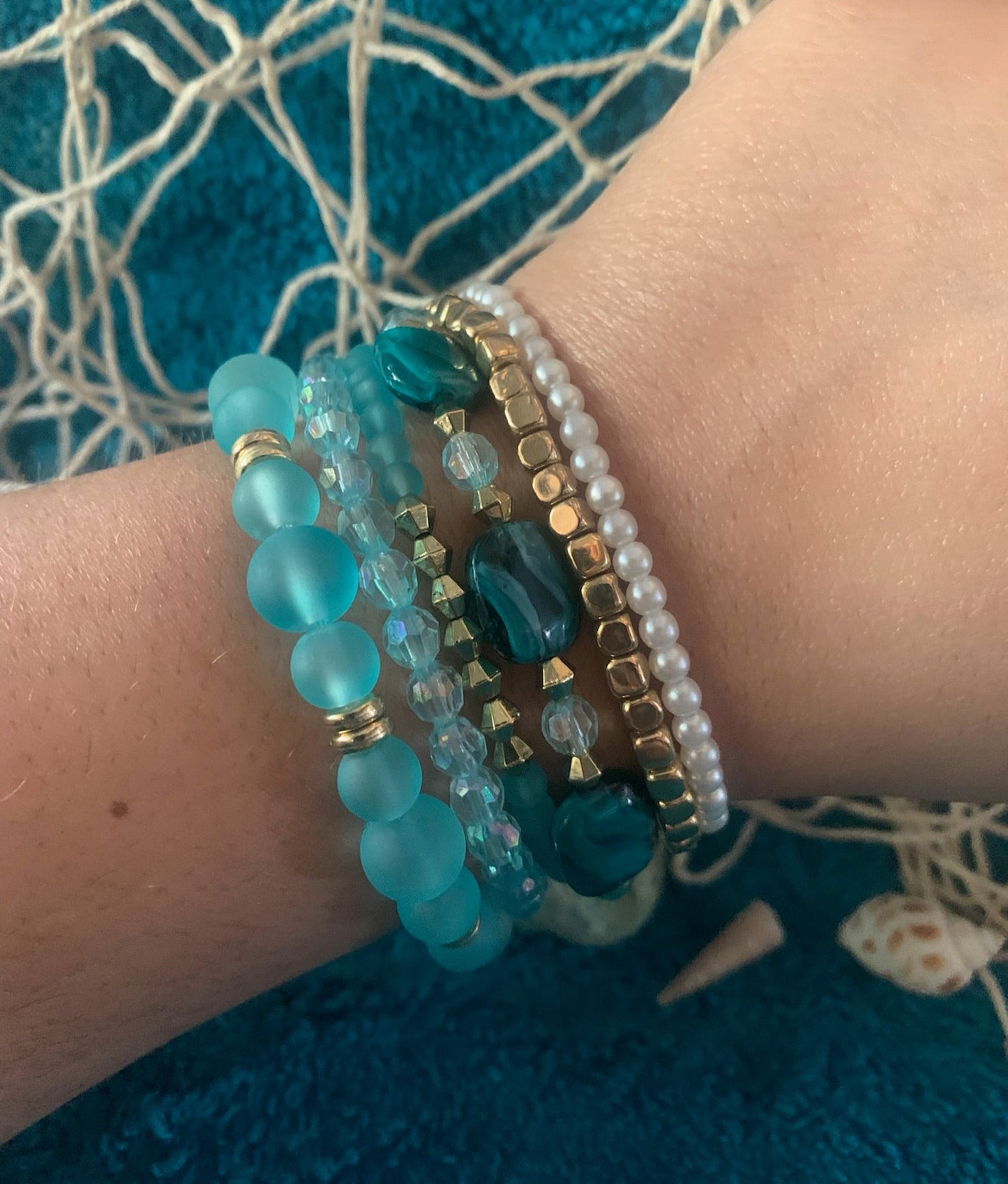 Ocean Treasure Stackable Bracelet Set
