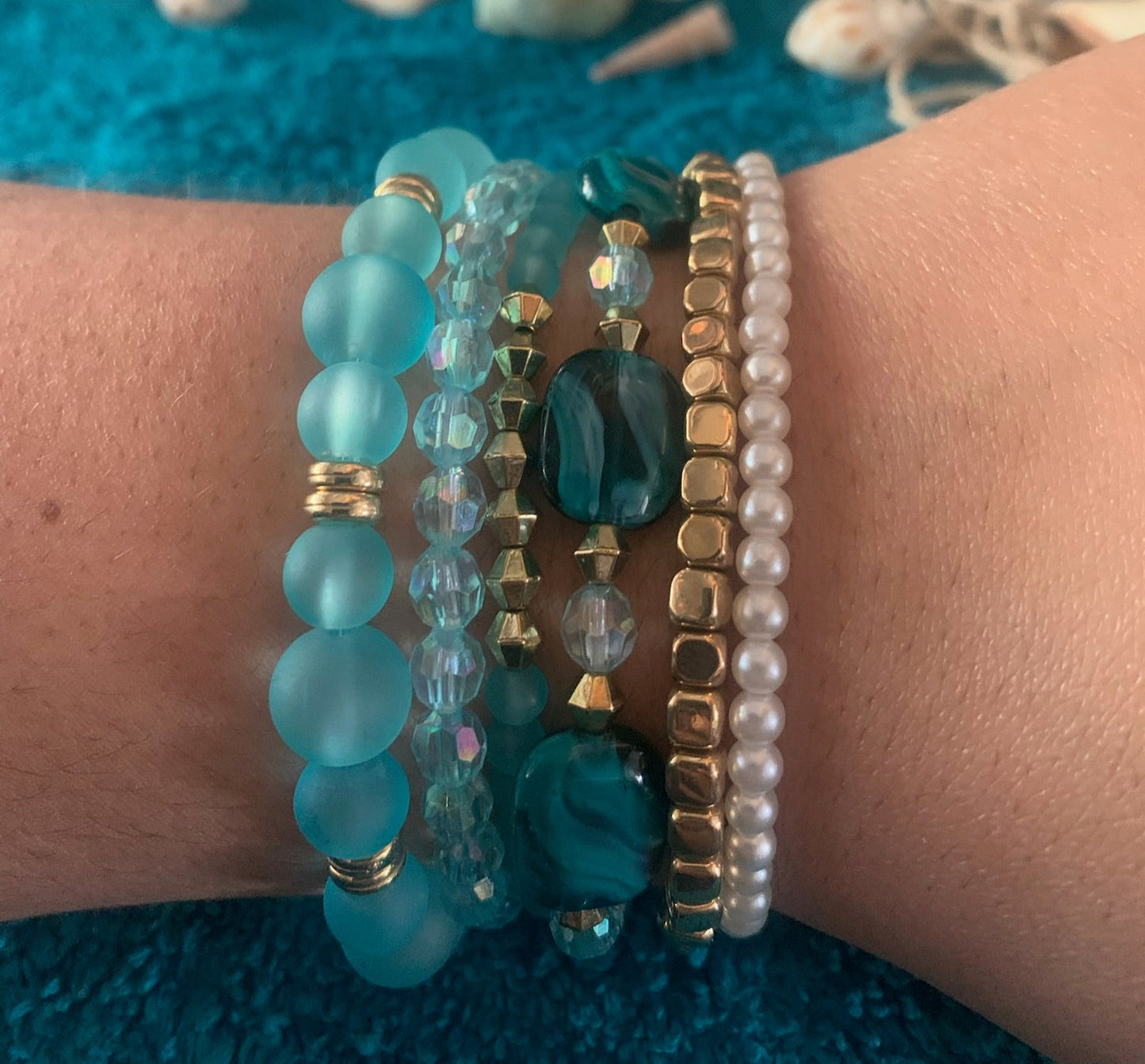 Ocean Treasure Stackable Bracelet Set