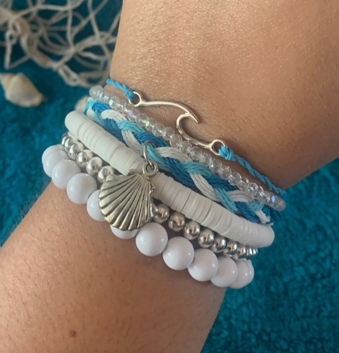 Silver Surfer Stackable Bracelet Set