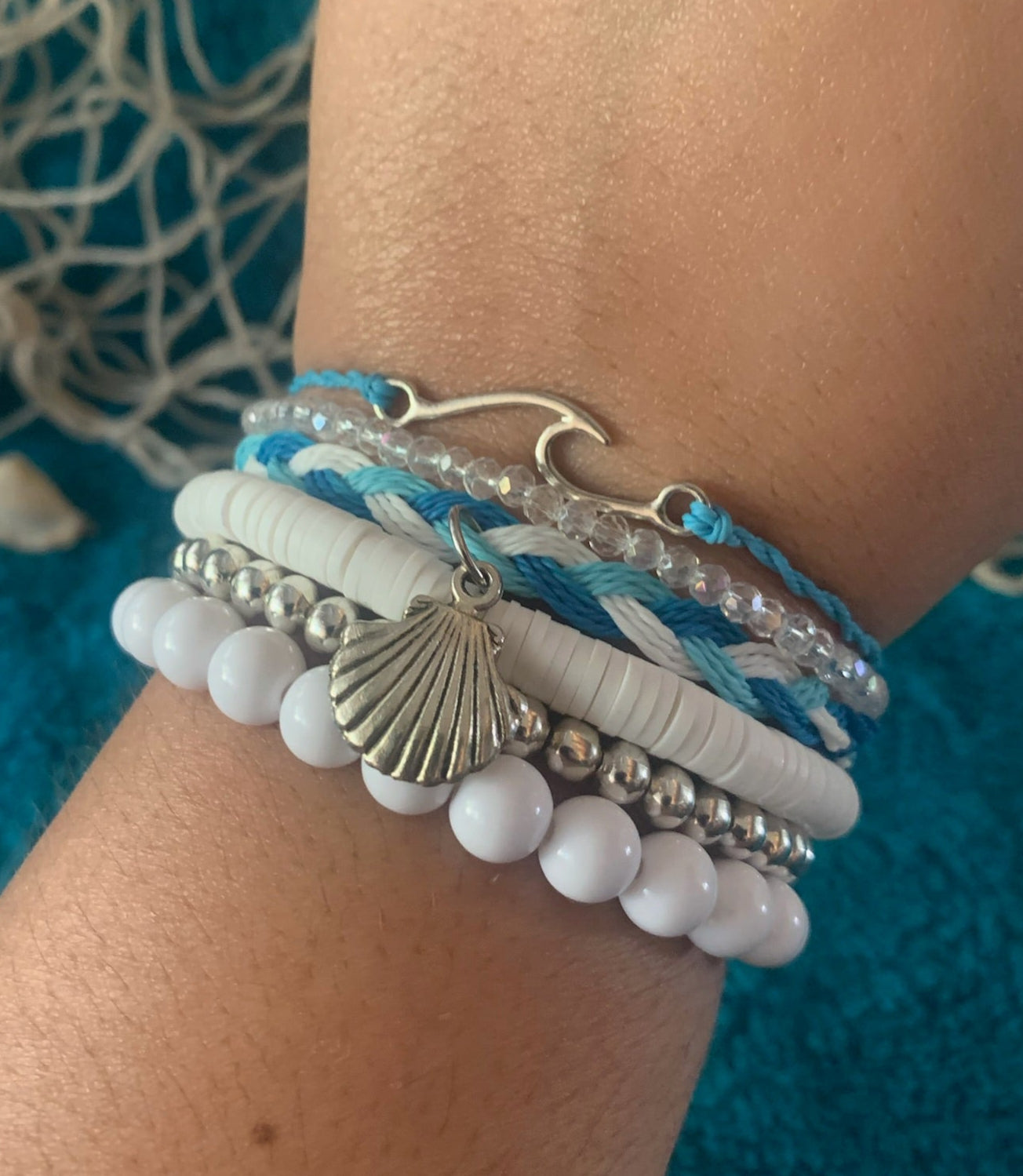 Silver Surfer Stackable Bracelet Set