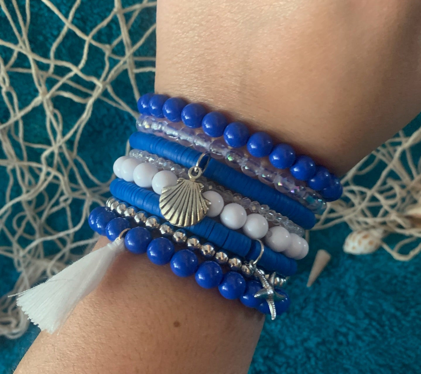 Navy Baby Stackable Bracelet Set