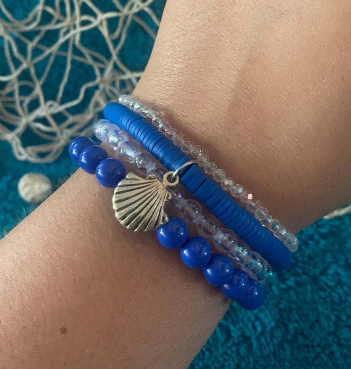 Navy Baby Stackable Bracelet Set
