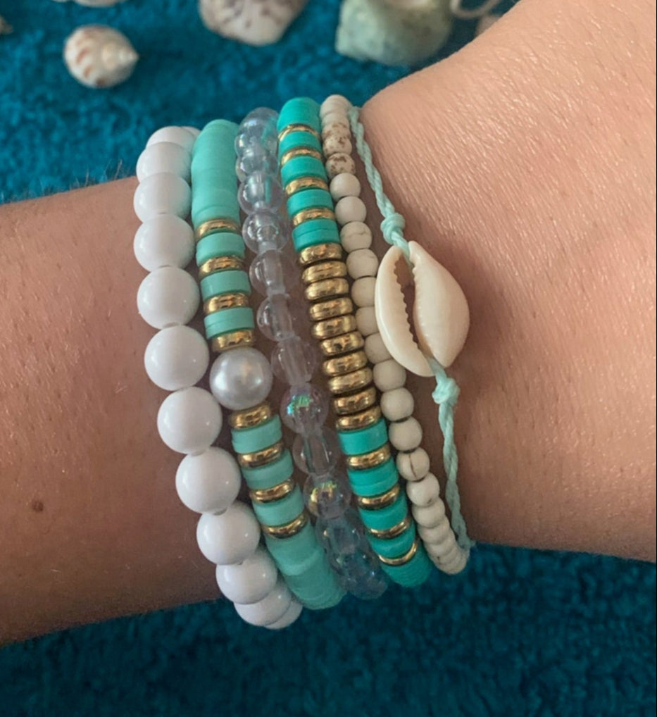 Seaside Style Stackable Bracelet Set