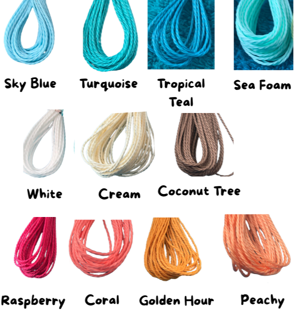 Single Cowrie Shell Wax Cord Bracelet