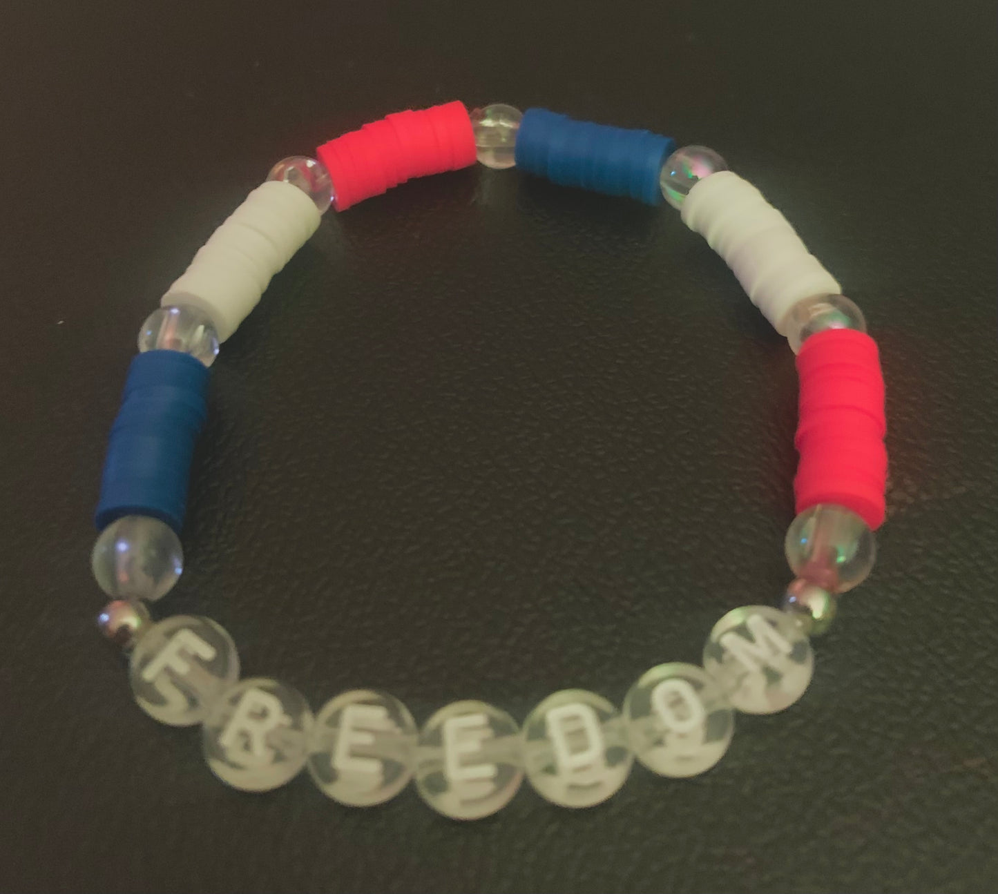 Color Block Letter Bracelet