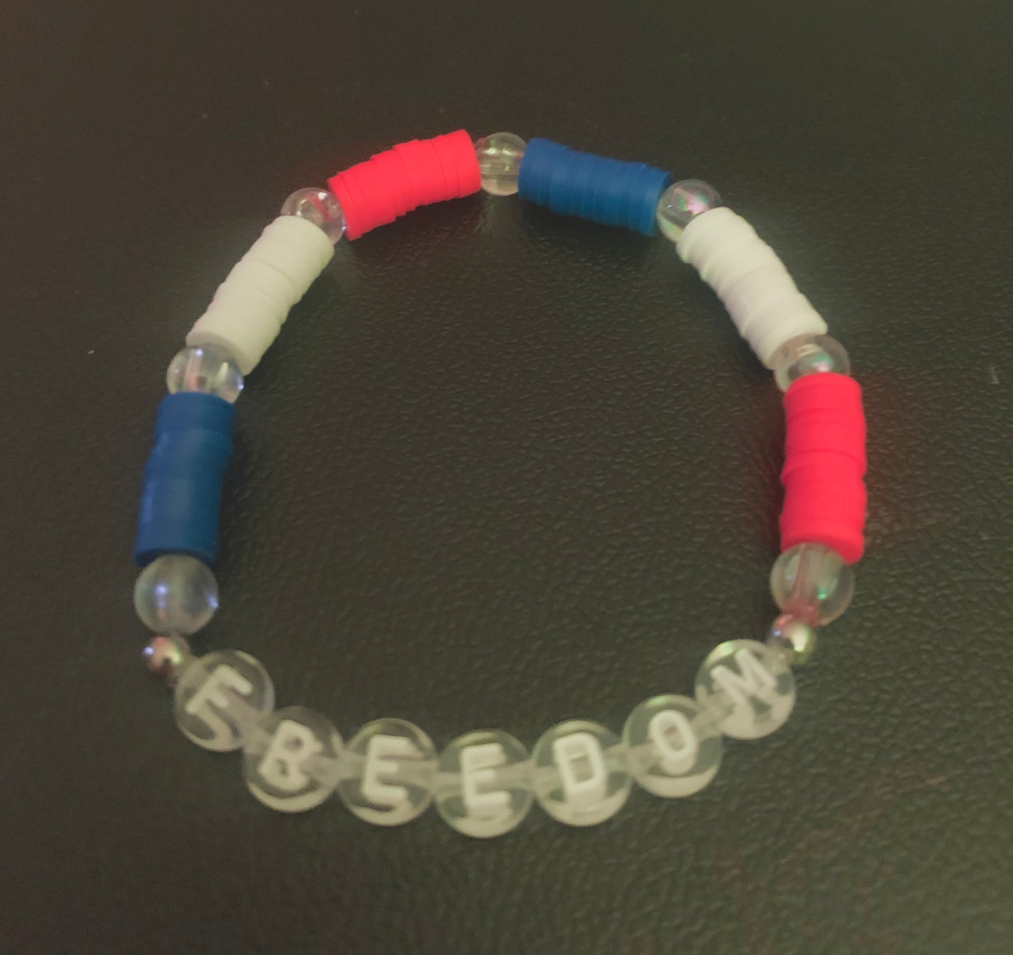 Color Block Letter Bracelet