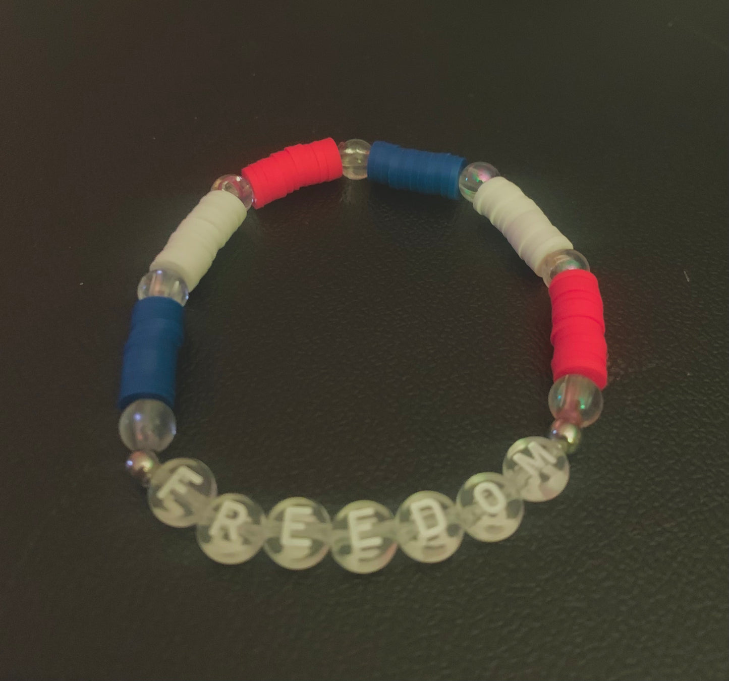 Color Block Letter Bracelet