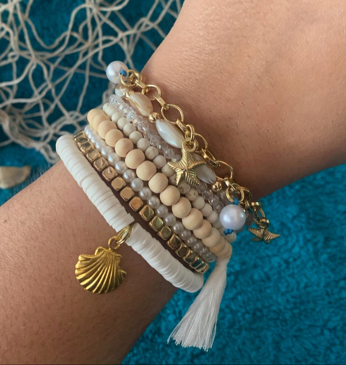 Sparkling Sands Stackable Bracelet Set