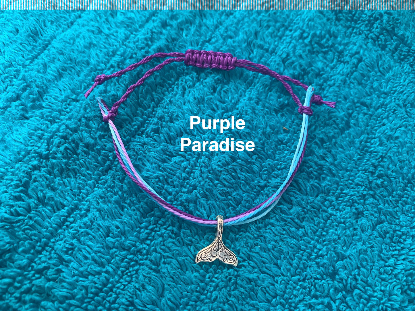 Multi-Strand Mermaid Charm Wax Cord Bracelet