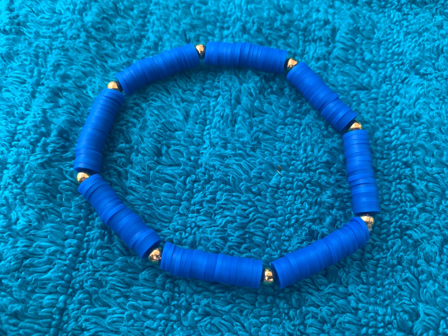 Single Color Block Heishi Bead Bracelet