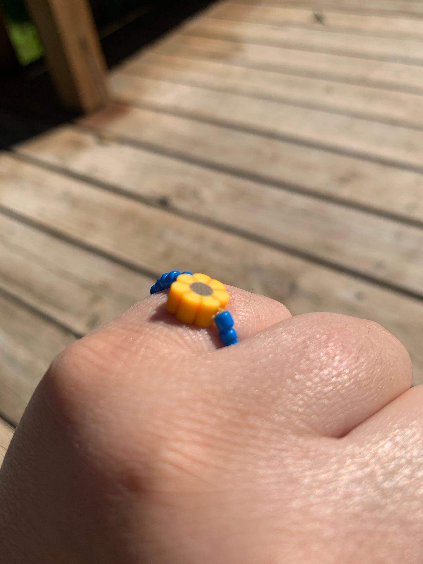 Sunflower Seed Bead Ring