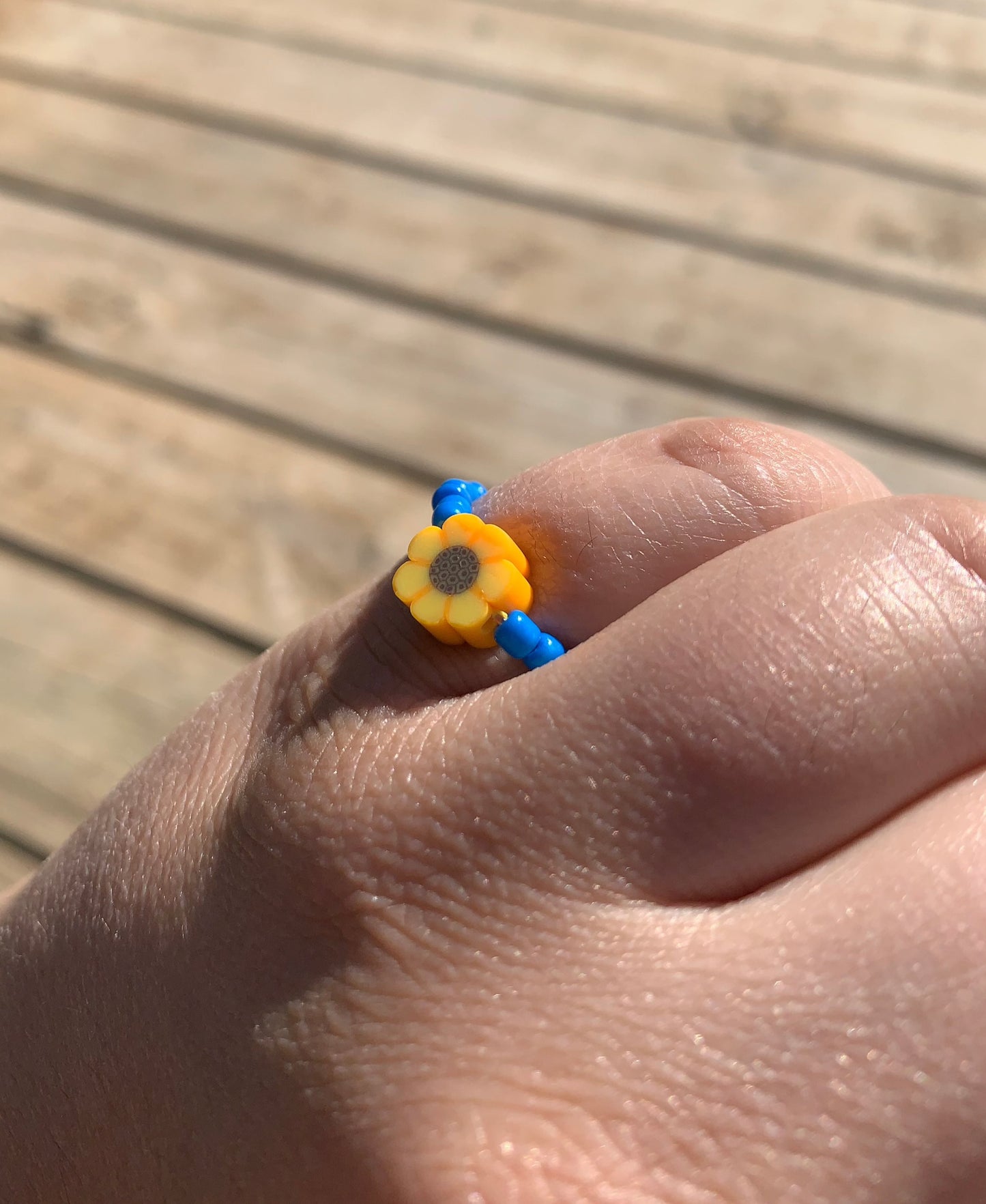 Sunflower Seed Bead Ring