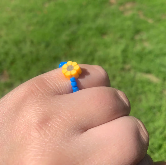 Sunflower Seed Bead Ring