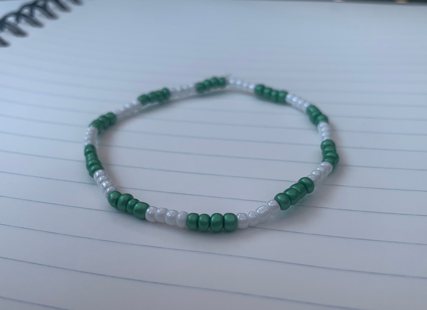 PMHS Color Themed Striped Seed Bead Bracelet