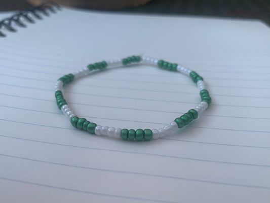 PMHS Color Themed Striped Seed Bead Bracelet