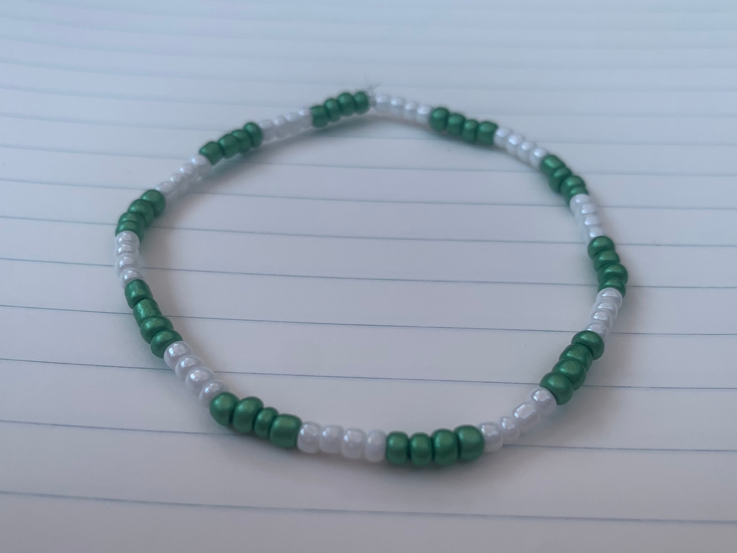 PMHS Color Themed Striped Seed Bead Bracelet