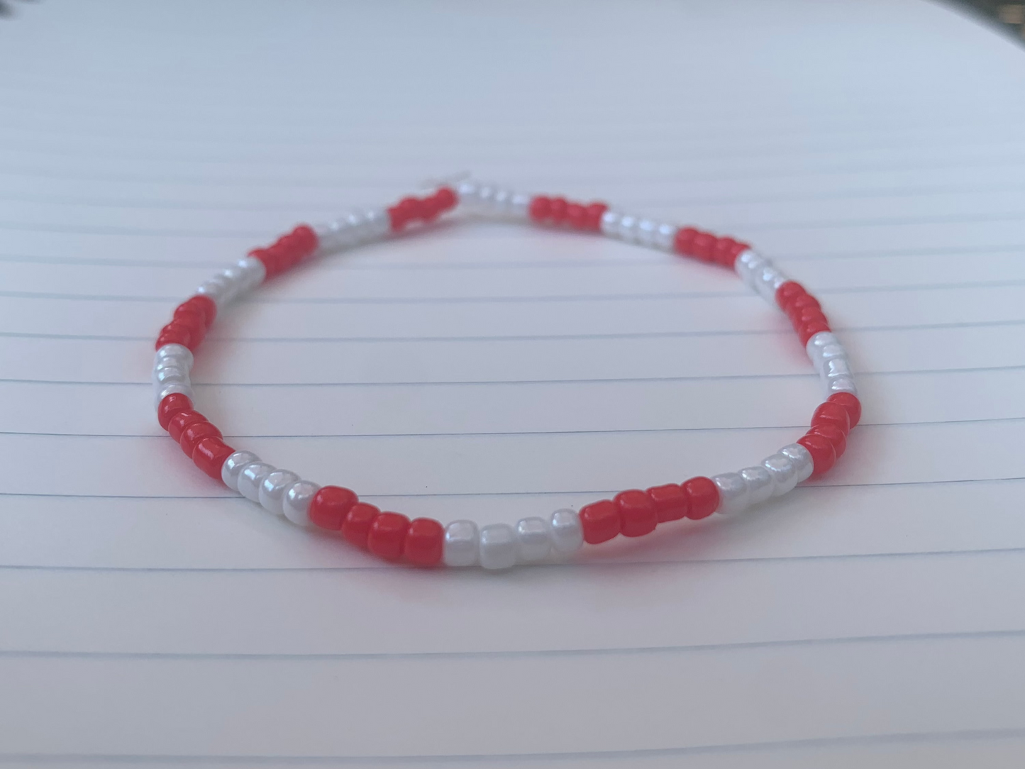 ULL Color Themed Striped Seed Bead Bracelet