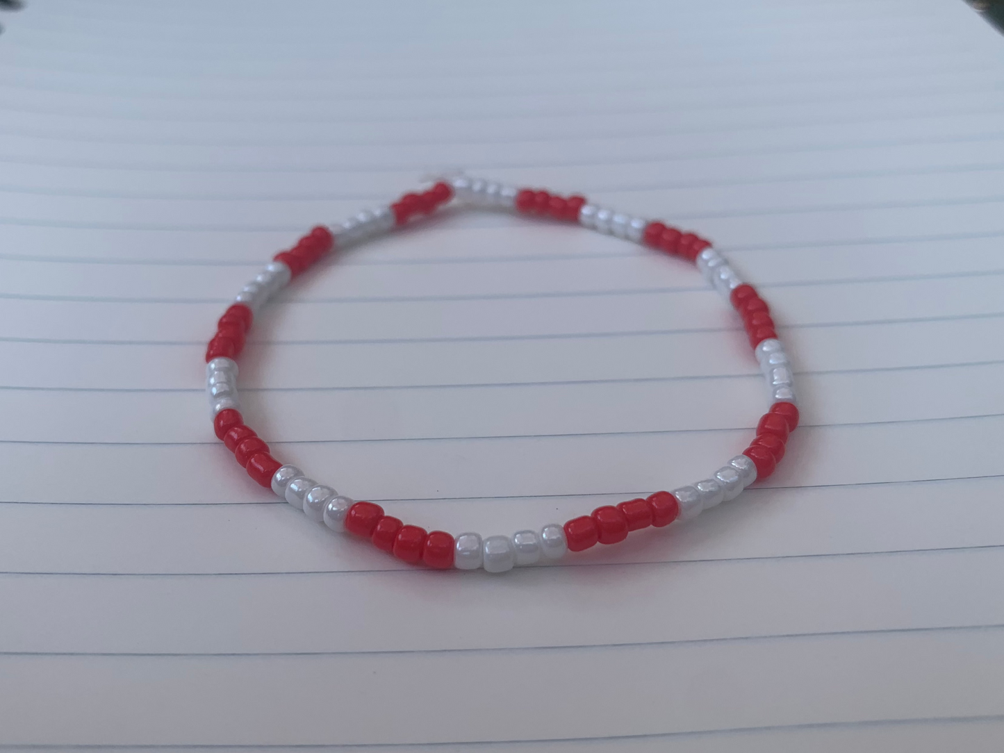 ULL Color Themed Striped Seed Bead Bracelet