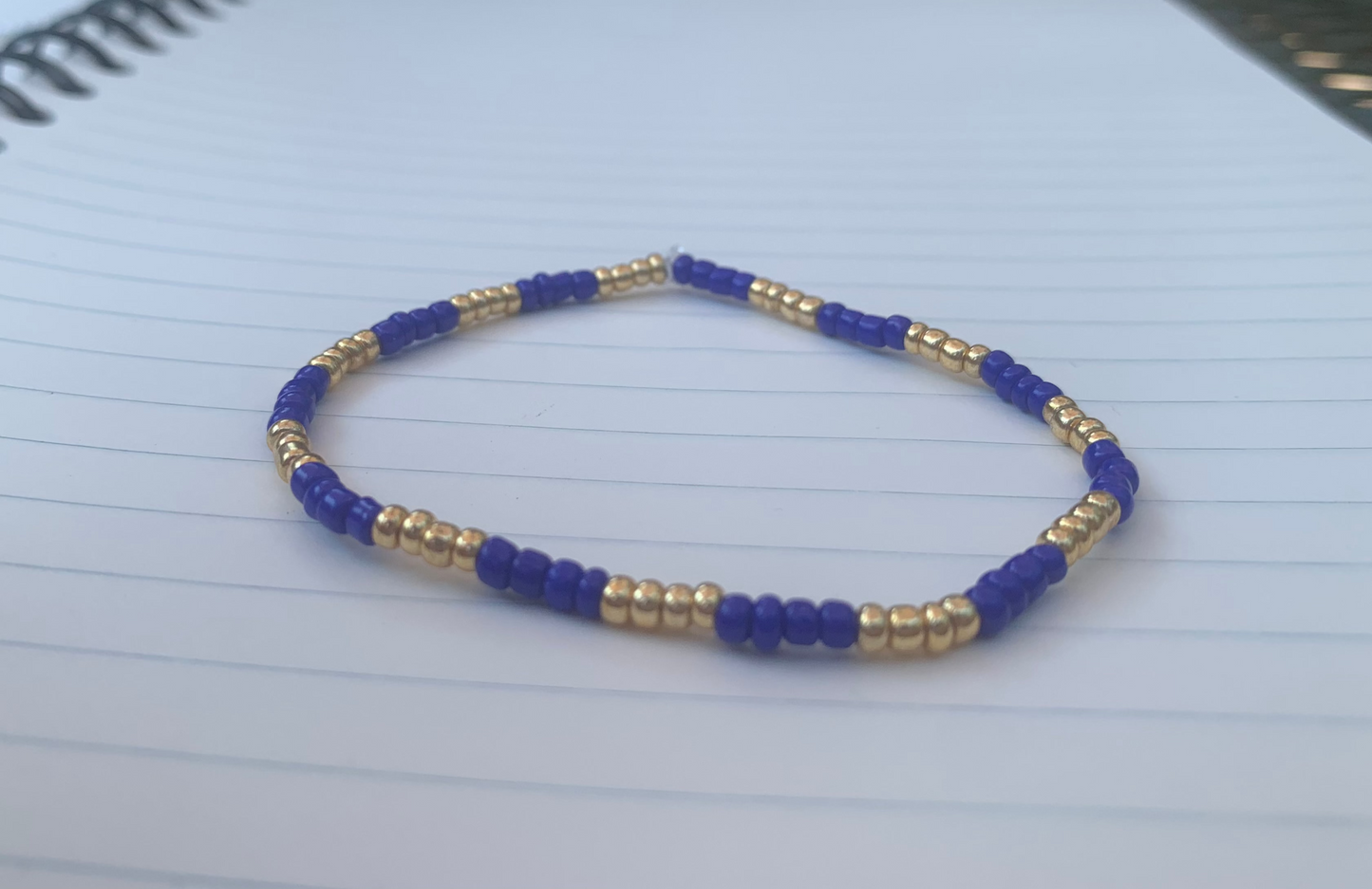 BHS Color Themed Striped Seed Bead Bracelet