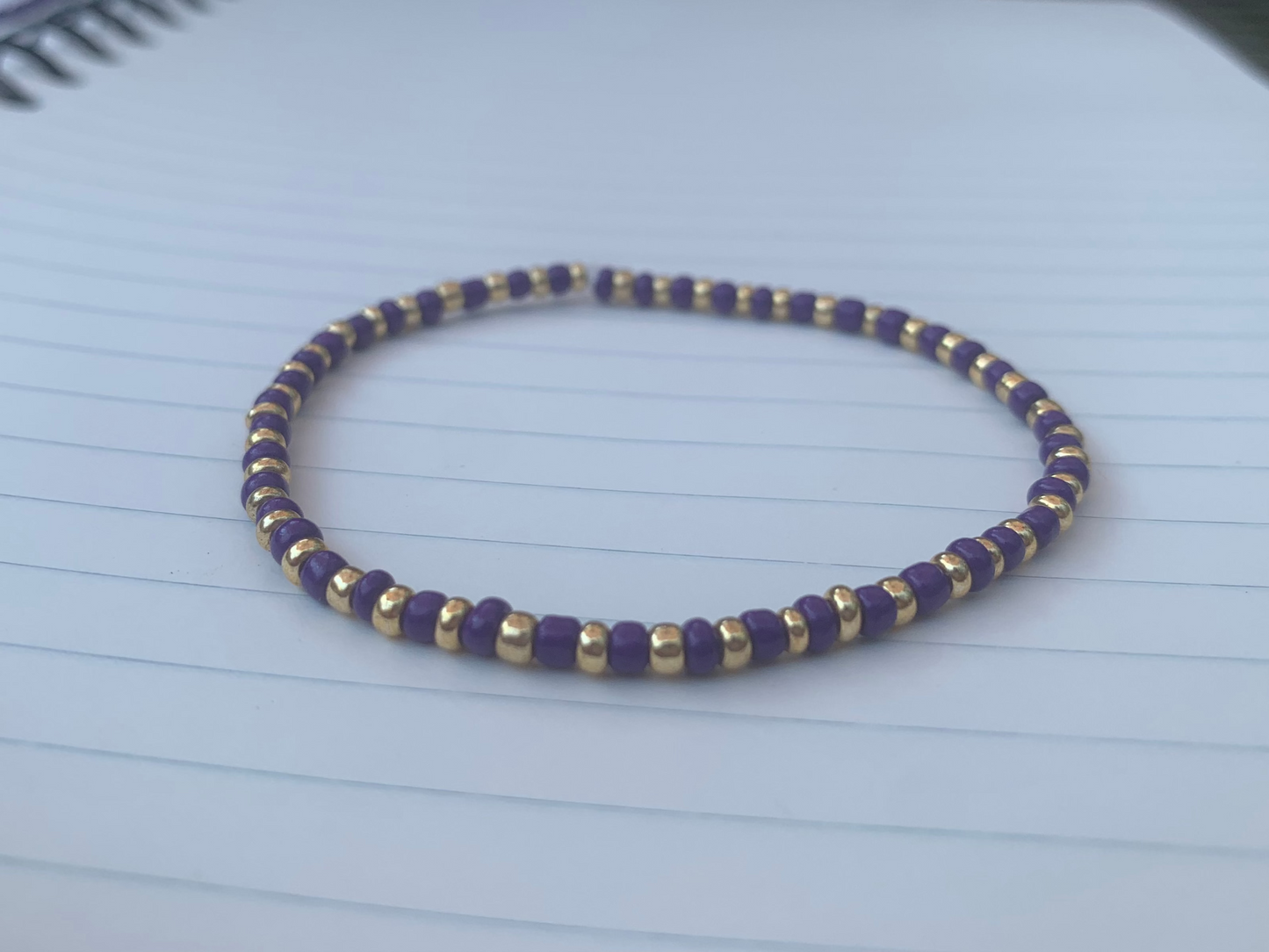 ASH Color Themed Seed Bead Bracelet