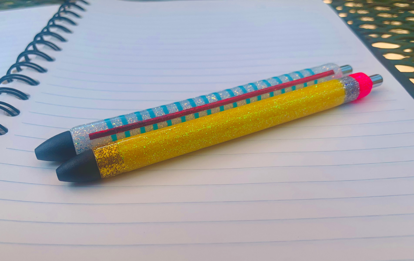 Resin Pencil+Paper Pen Set